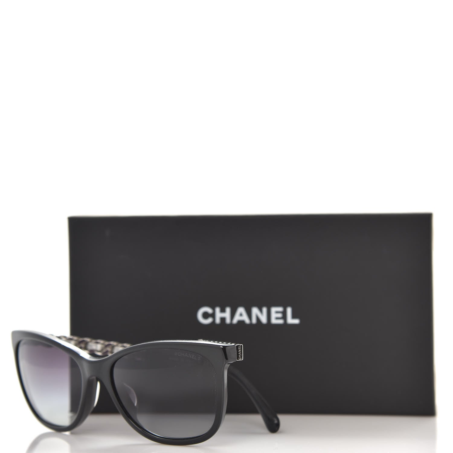 Chanel Acetate CC Chain Sunglasses 5260-Q Black 8 of 8