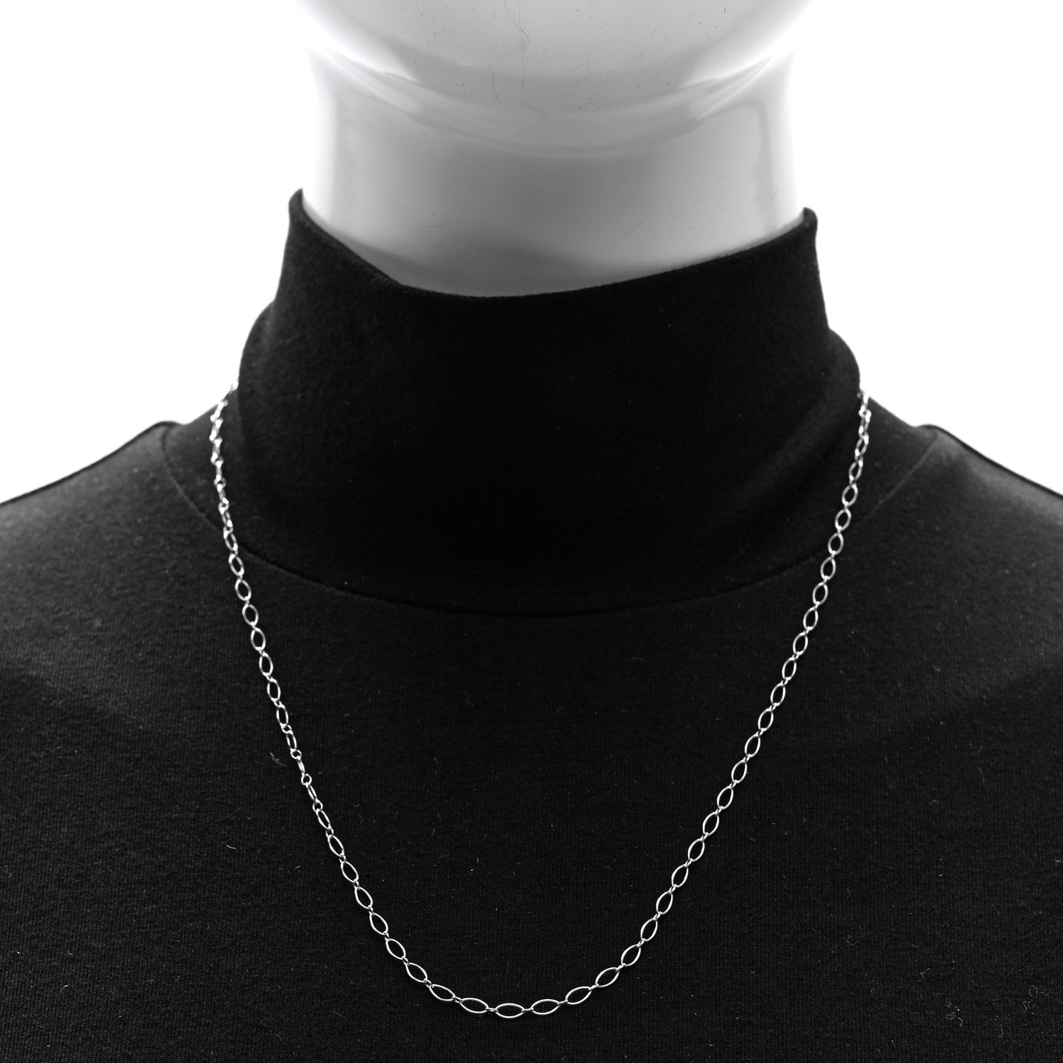 Tiffany Sterling Silver Oval Link Chain Necklace 20" 3 of 4