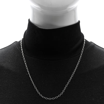 Tiffany Sterling Silver Oval Link Chain Necklace 20" 3 of 4