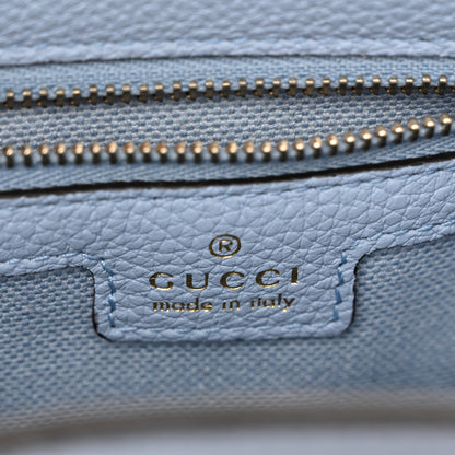 Gucci Grained Calfskin Web Medium Jackie 1961 Hobo Light Blue 6 of 10
