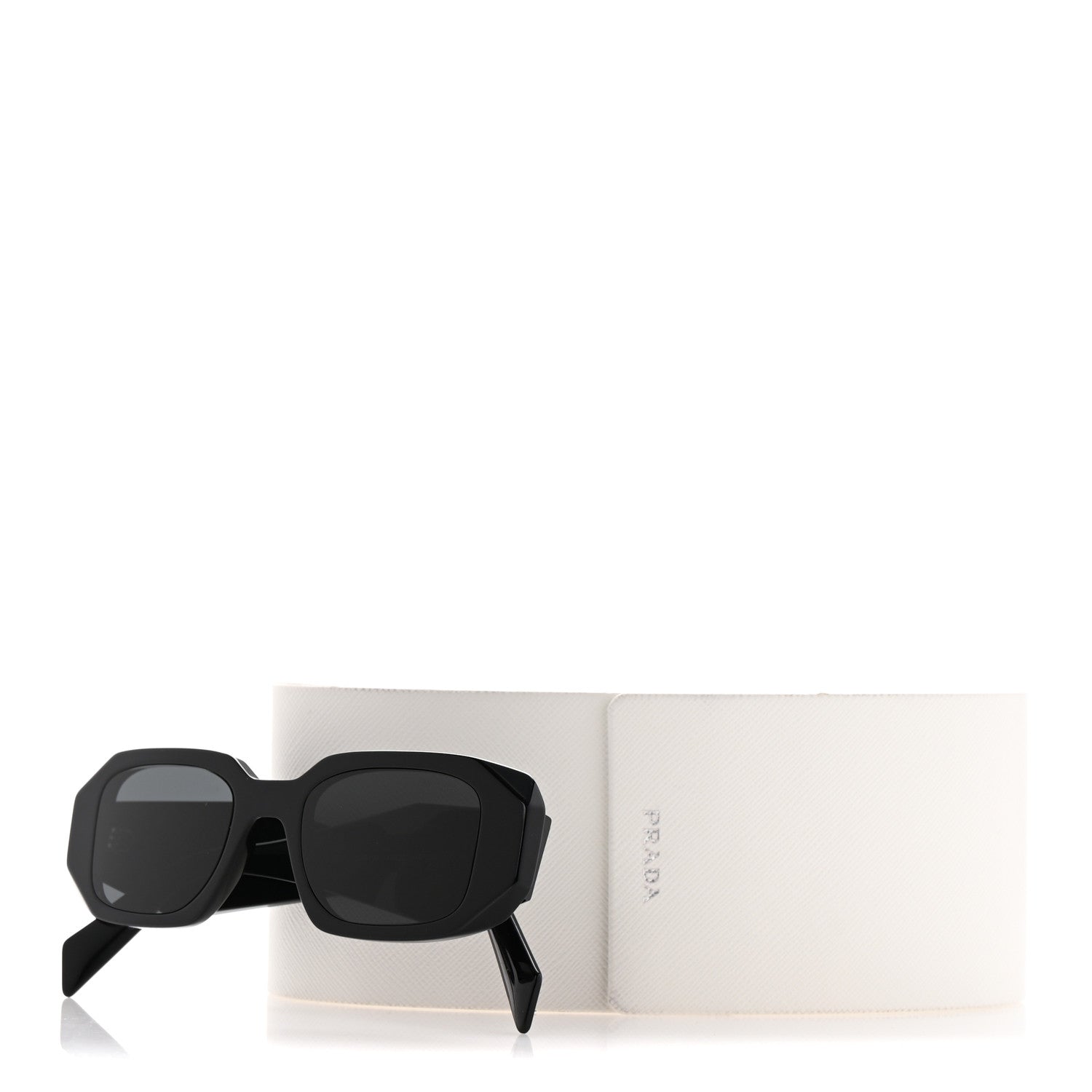 Prada Acetate Symbole Sunglasses SPR 17W Black 8 of 8