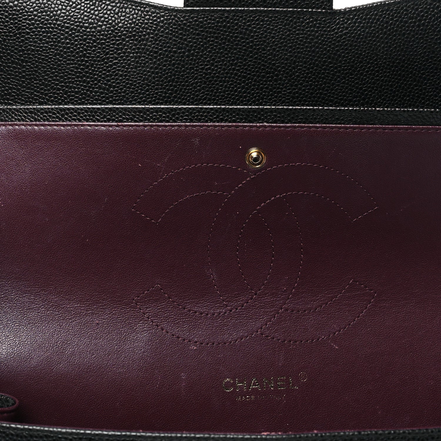 Chanel Caviar Quilted Jumbo Double Flap Black 11 of 15