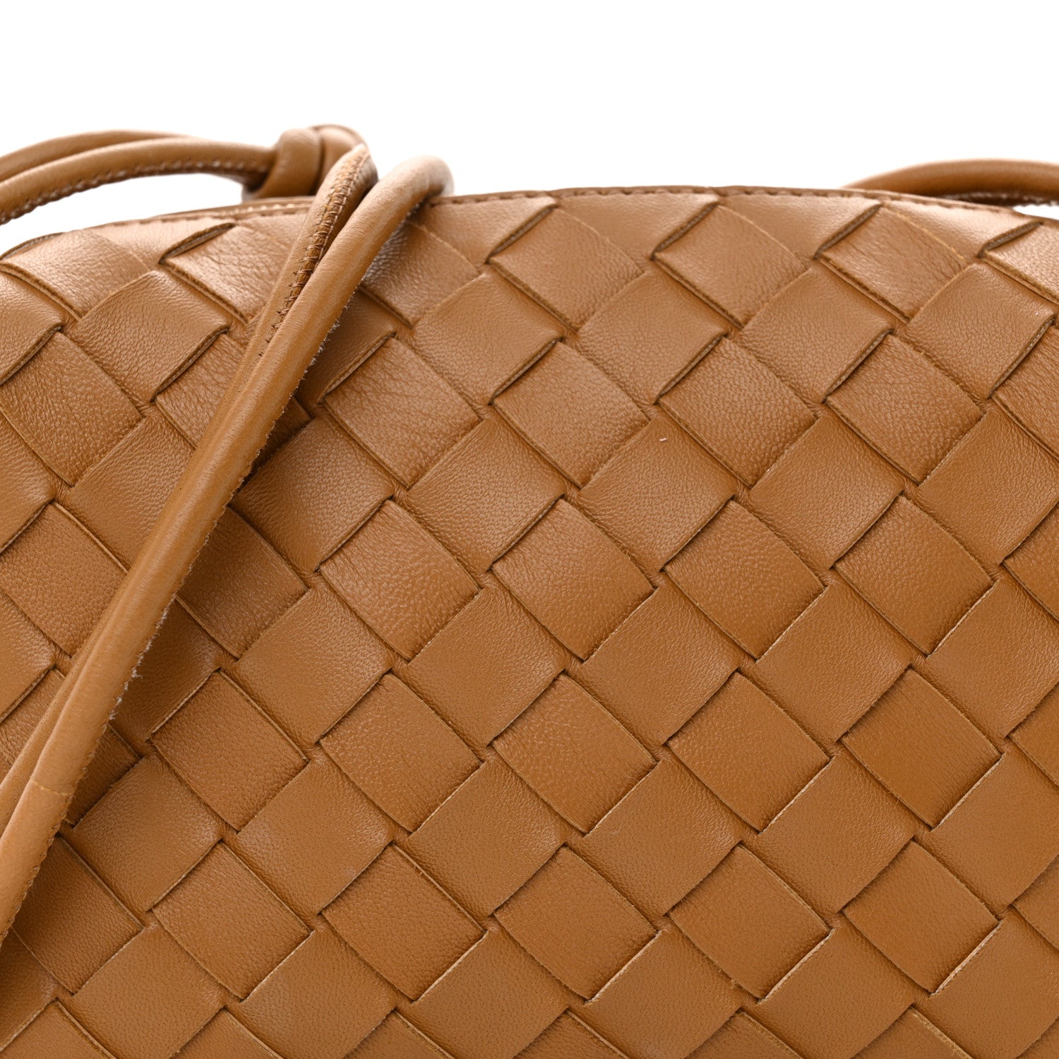 Bottega Veneta Nappa Intrecciato Mini Loop Camera Bag Camel 7 of 11