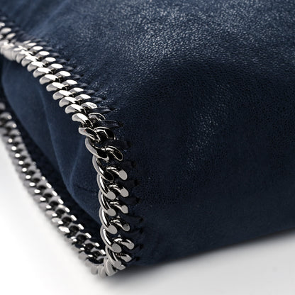 Stella McCartney Shaggy Deer Falabella Fold Over Tote Navy 7 of 8