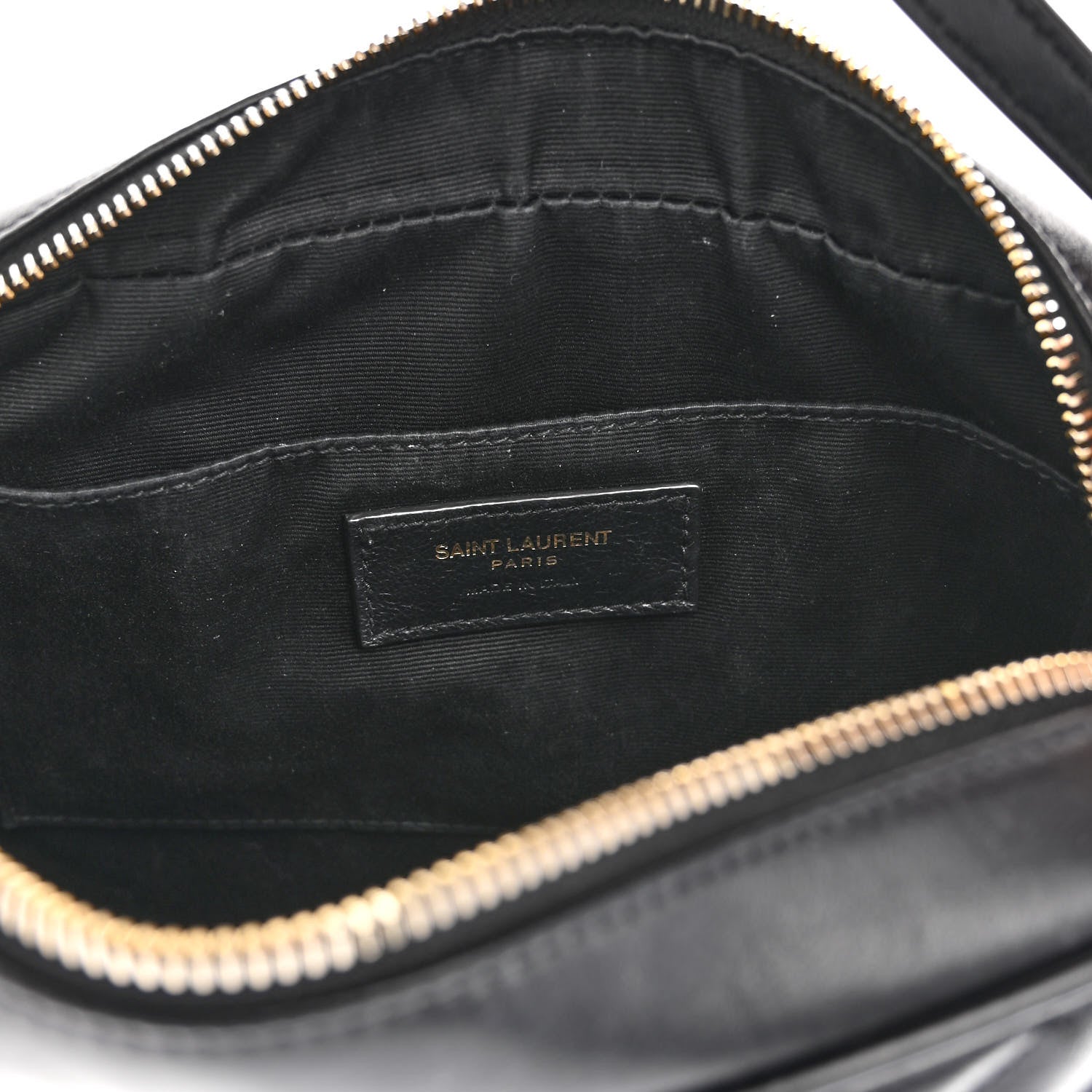 Saint Laurent Calfskin Matelasse Monogram Lou Camera Bag Black 6 of 10