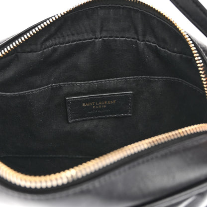 Saint Laurent Calfskin Matelasse Monogram Lou Camera Bag Black 6 of 10