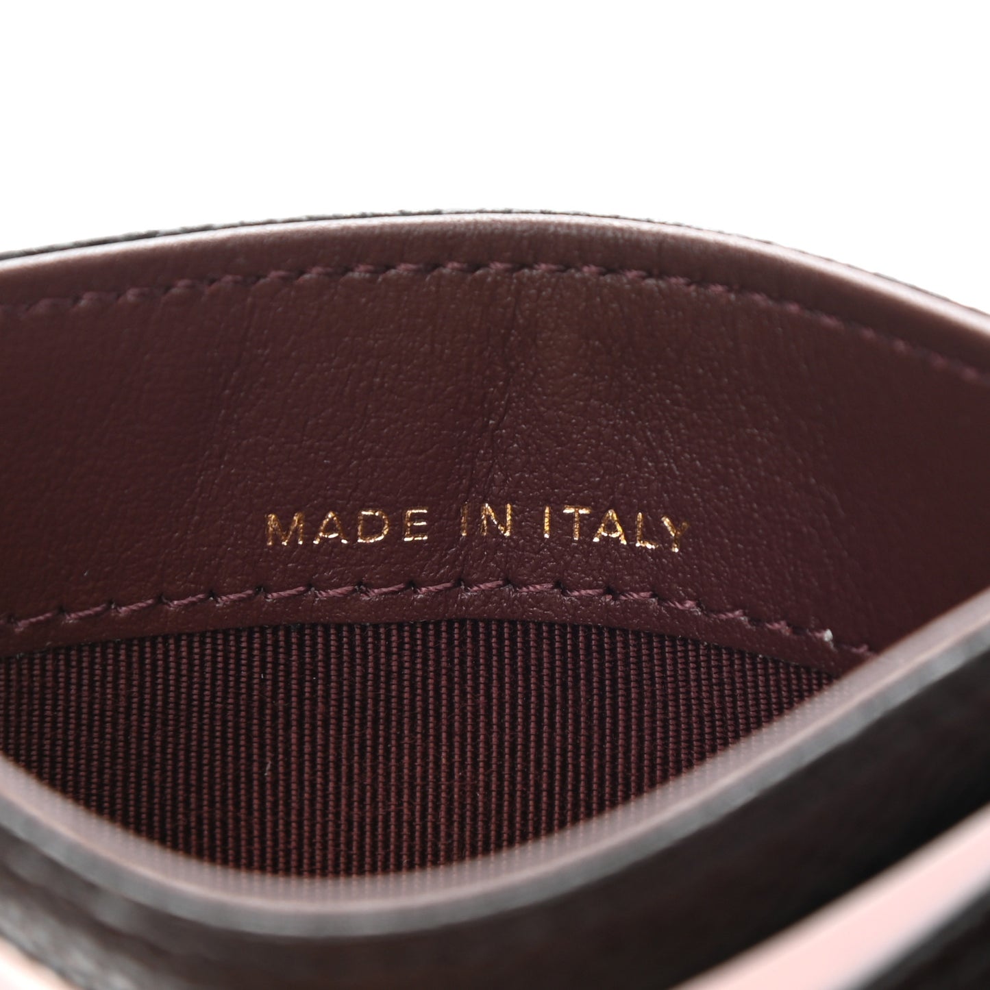 Caviar Quilted Card Holder Black