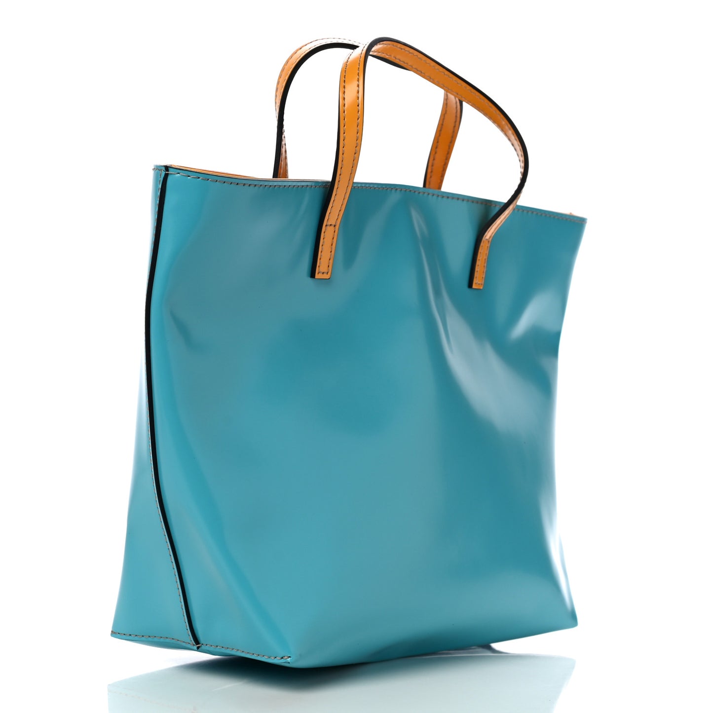 Calfskin Childrens Rainbow Tote Blue