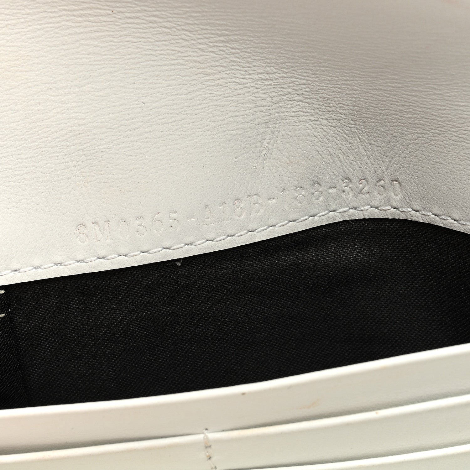 Fendi Vitello Cruise F is Fendi Continental Envelope Wallet on Chain White Ottico 7 of 9