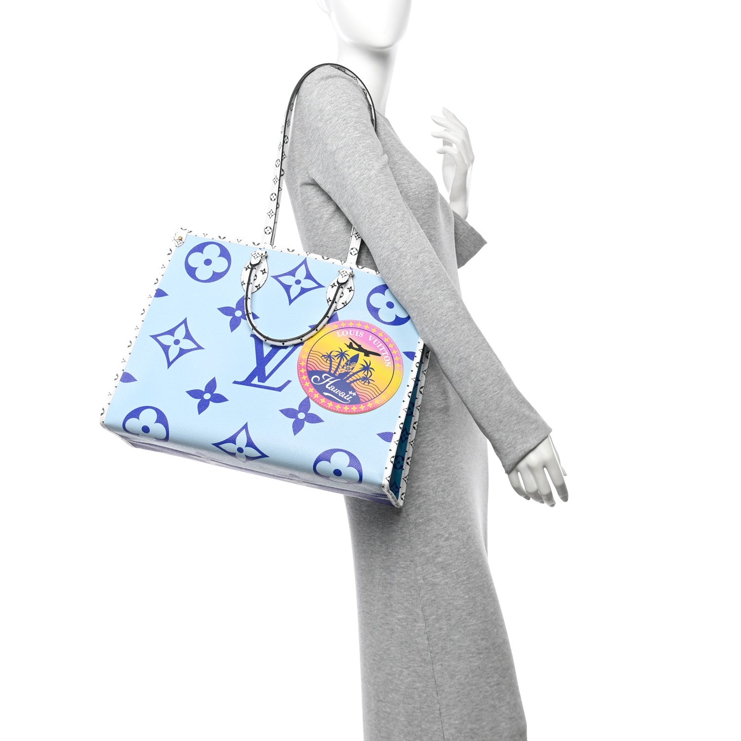 Louis Vuitton Monogram Giant Hawaii Onthego Blue 2 of 10