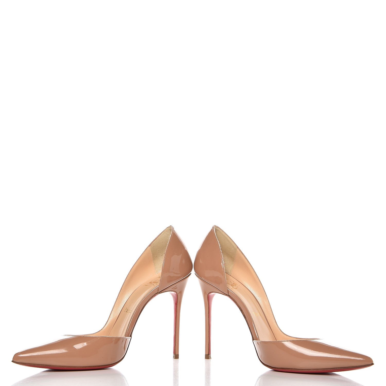 Christian Louboutin Patent Iriza 100 Pumps 37 Nude 8 of 11