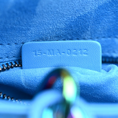 Christian Dior Lambskin Cannage Small Lady Dior Bright Blue 7 of 10