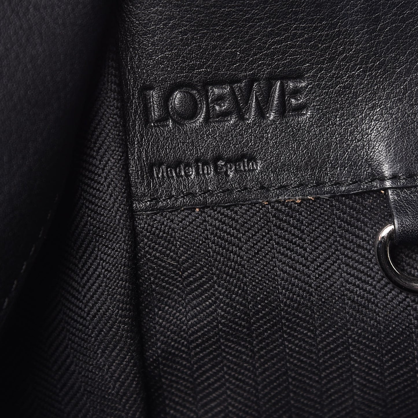 Calfskin Small Hammock Shoulder Bag Black