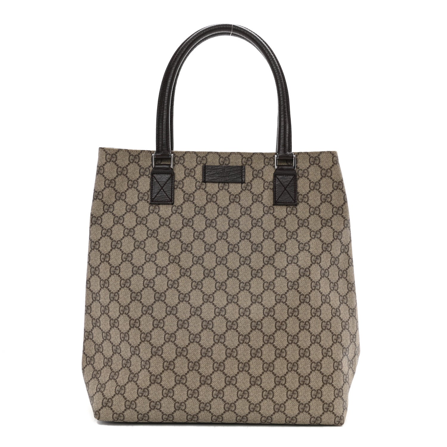 Gucci GG Plus Monogram Small Vertical Tote Dark Brown 1 of 8