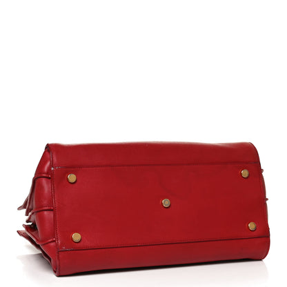 Saint Laurent Calfskin Small Sac De Jour Lipstick Red 4 of 16
