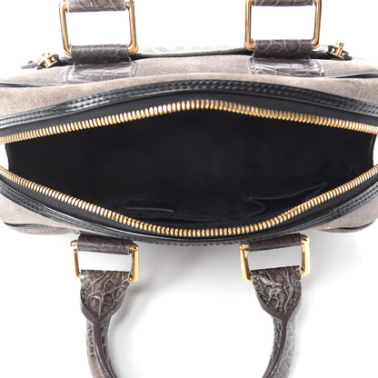 Louis Vuitton Havane Stamped Trunk Bowler PM Gray 5 of 10