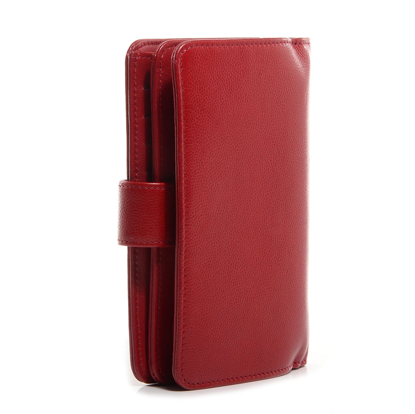 Caviar Sevruga Large Zip Pocket Wallet Red