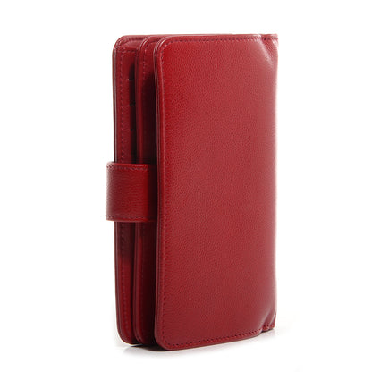 Chanel Caviar Sevruga Large Zip Pocket Wallet Red 3 of 8