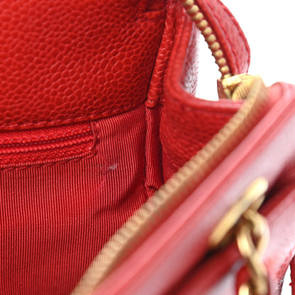 Chanel Caviar Shopper Tote Red 10 of 12