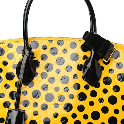 Louis Vuitton Vernis Kusama Infinity Dots Lockit MM Yellow 9 of 9