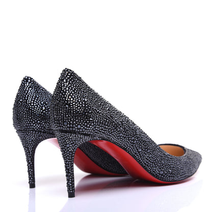 Christian Louboutin Suede Strass Kate 70 Pumps 38.5 Anthracite 3 of 12