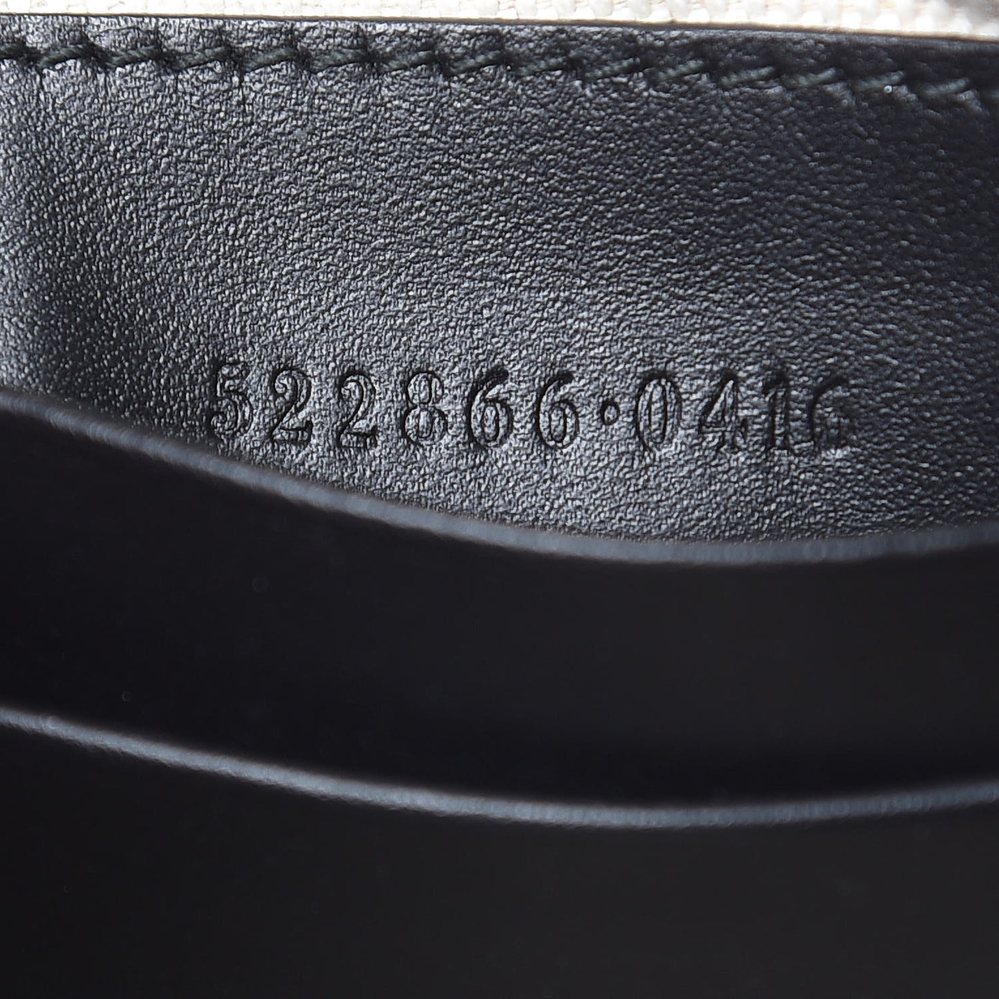 GG Supreme Monogram Bee Print Wrist Pouch Black