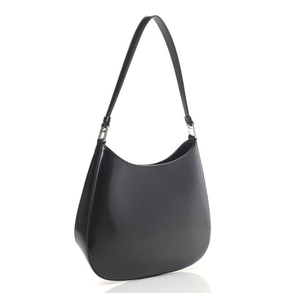 Prada Spazzolato Cleo Shoulder Bag Black 2 of 4