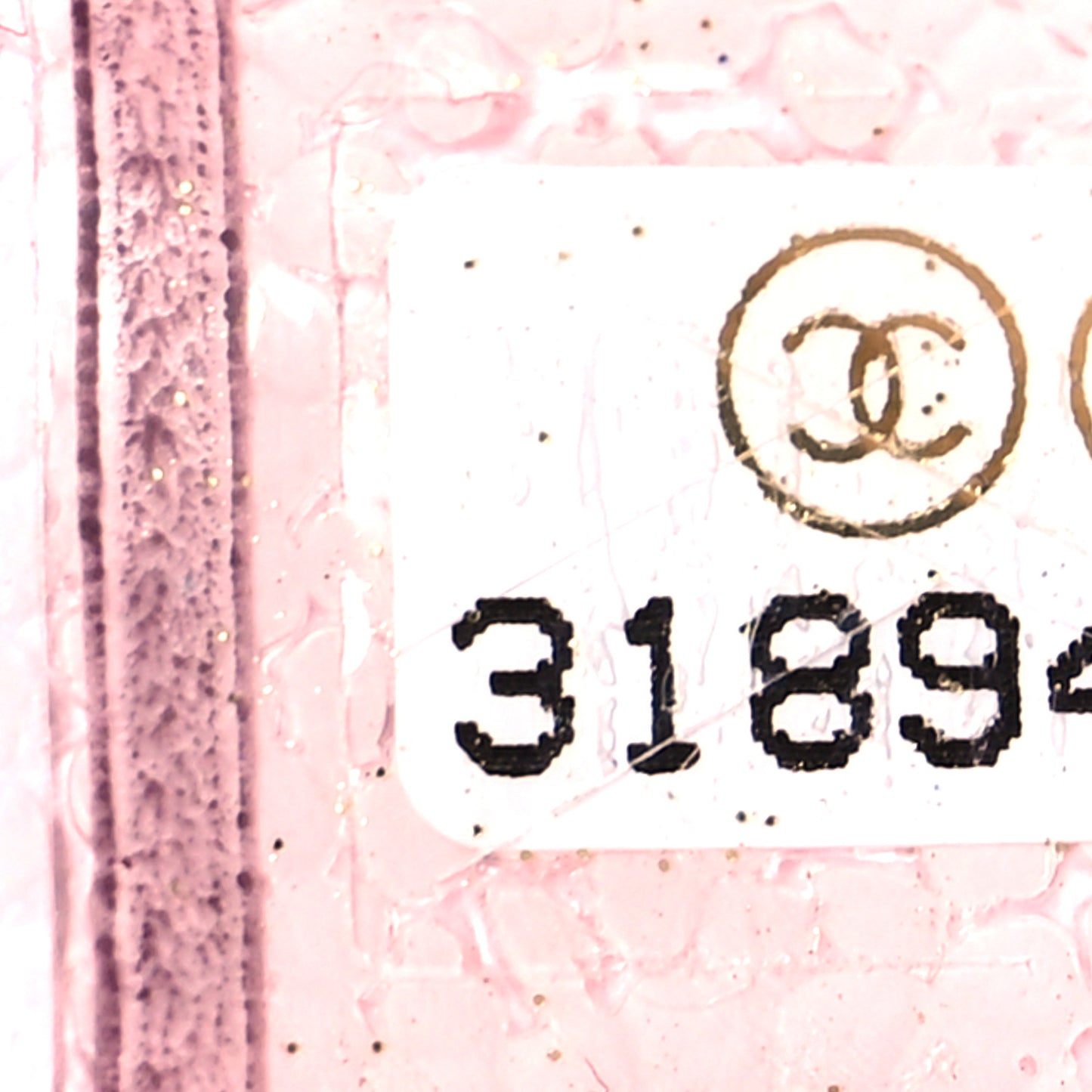 Shiny Caviar Quilted Small Cosmetic Case Pink