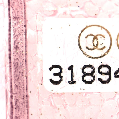 Chanel Shiny Caviar Quilted Small Cosmetic Case Pink 7 of 11