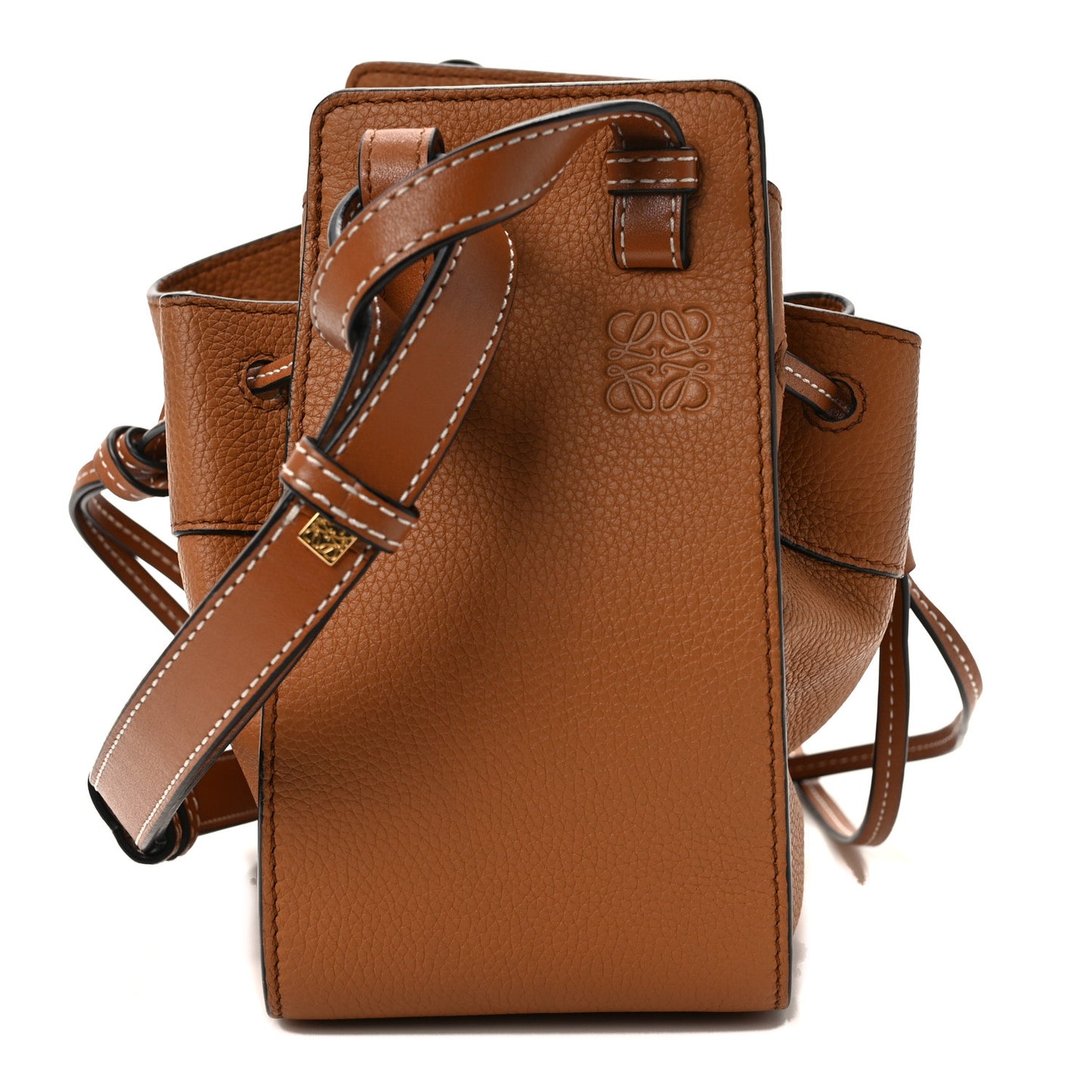 Calfskin Mini Hammock Shoulder Bag Tan