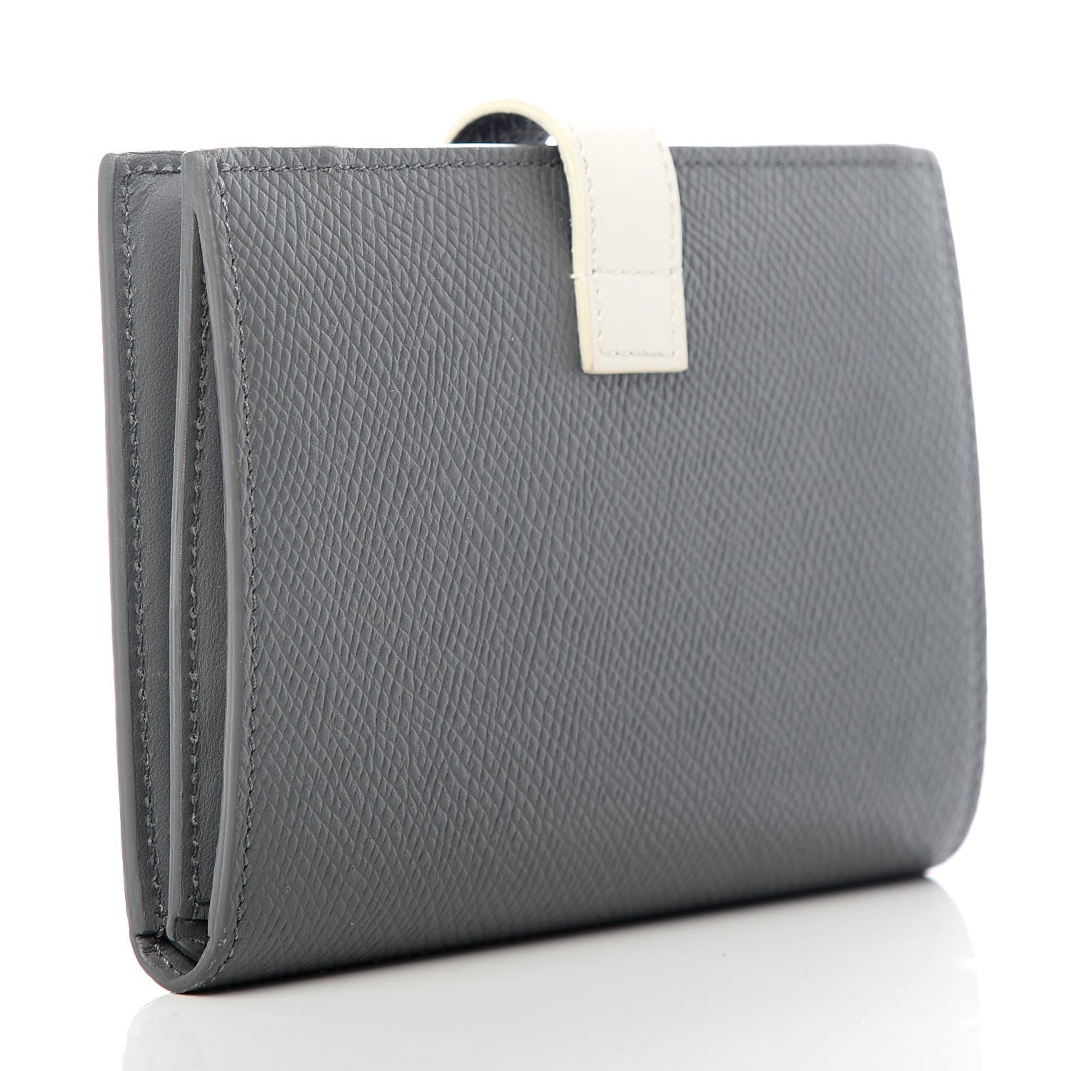 Celine Grained Calfskin Medium Multifunction Strap Wallet Grey 3 of 6