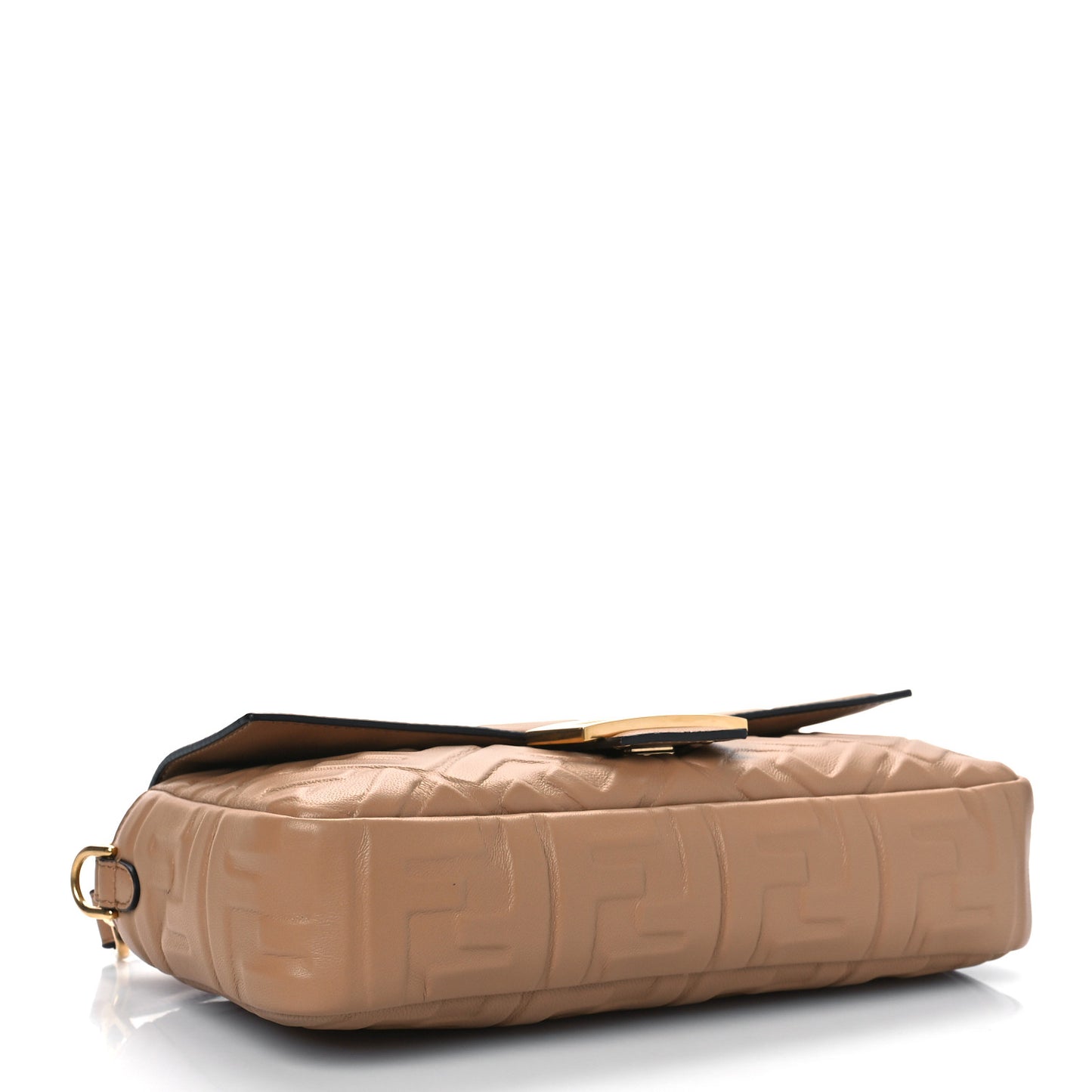 Nappa FF 1974 Embossed Baguette Miele Scuro