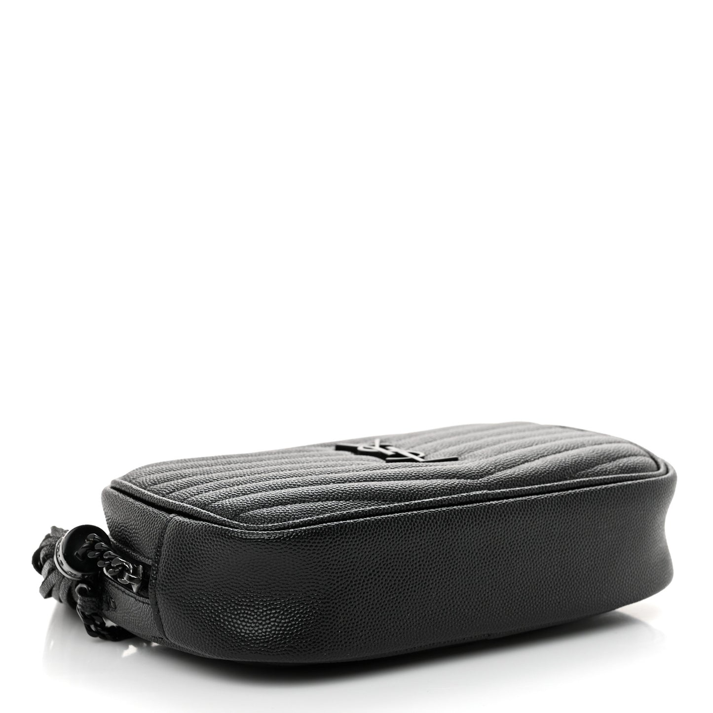 Grain De Poudre Matelasse Monochrome Monogram Mini Lou Camera Bag Black