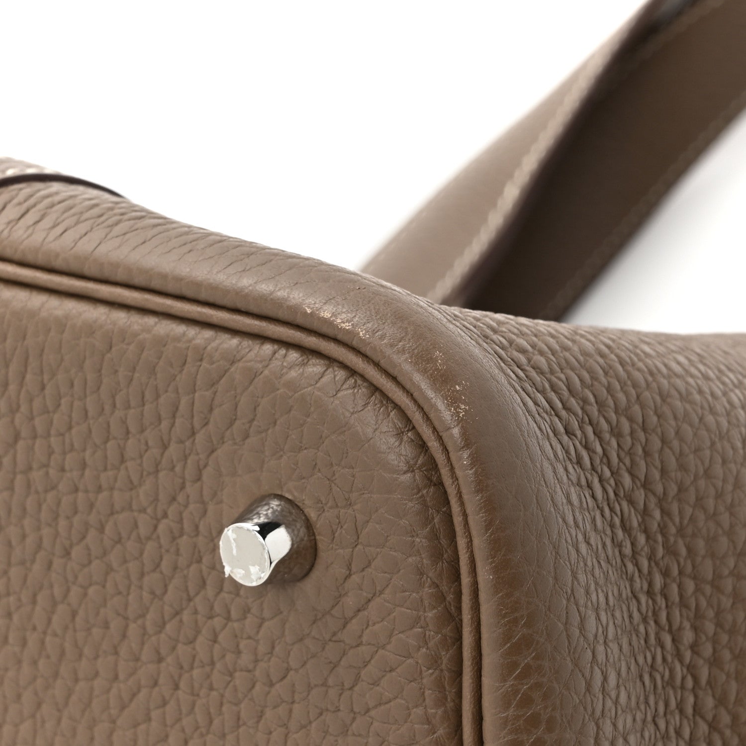 Hermes Taurillon Clemence Picotin Lock 22 MM Etoupe 12 of 13