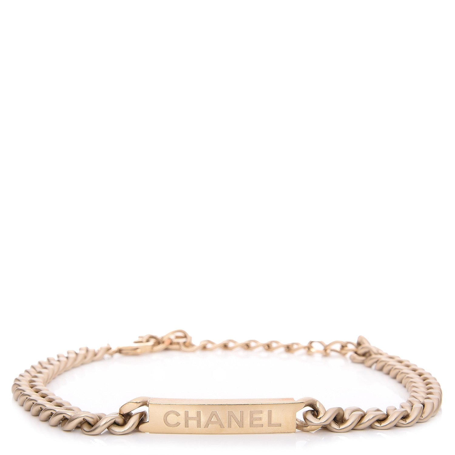 Chanel Oversized Chain Logo Necklace Gold 1 of 5
