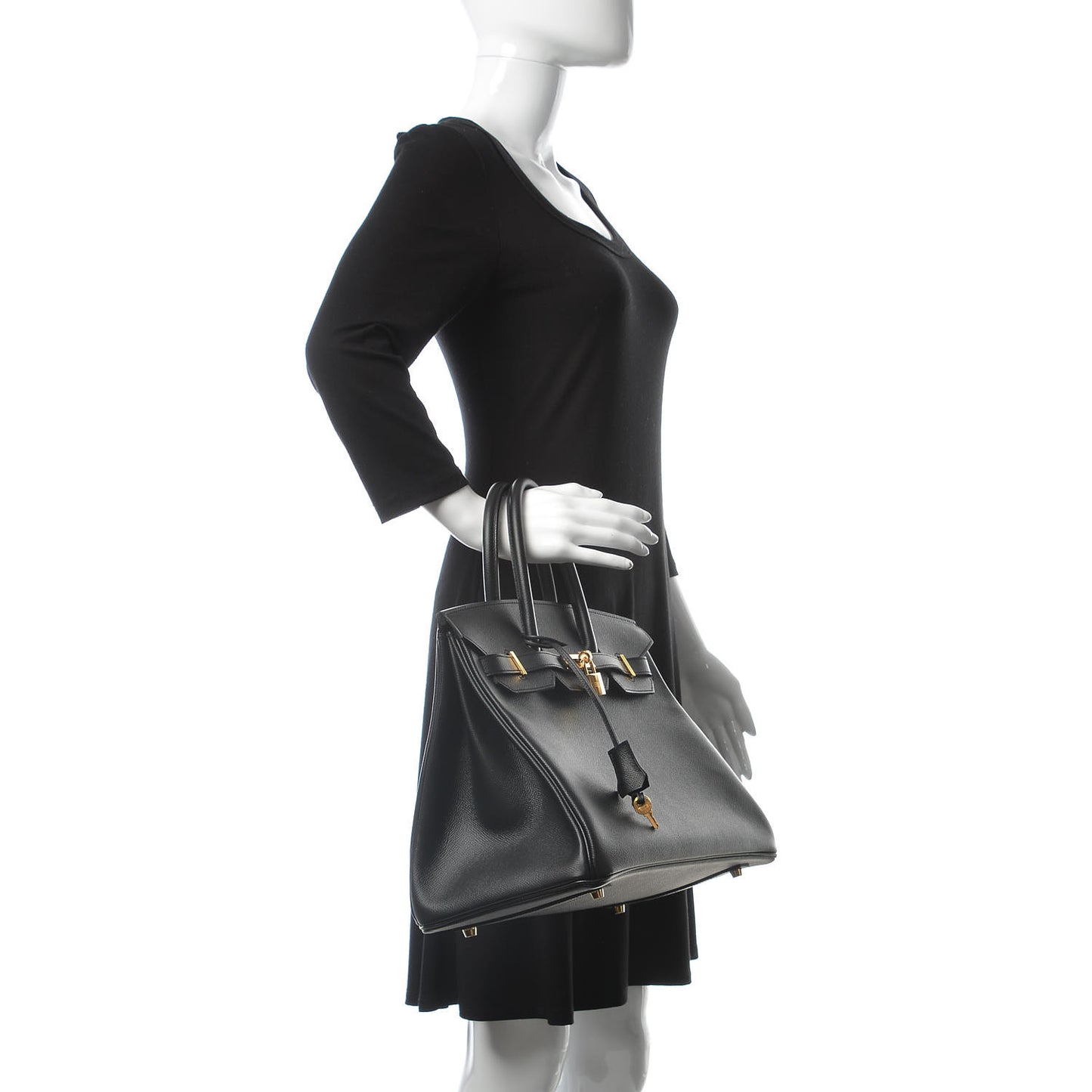 Epsom Birkin 35 Black