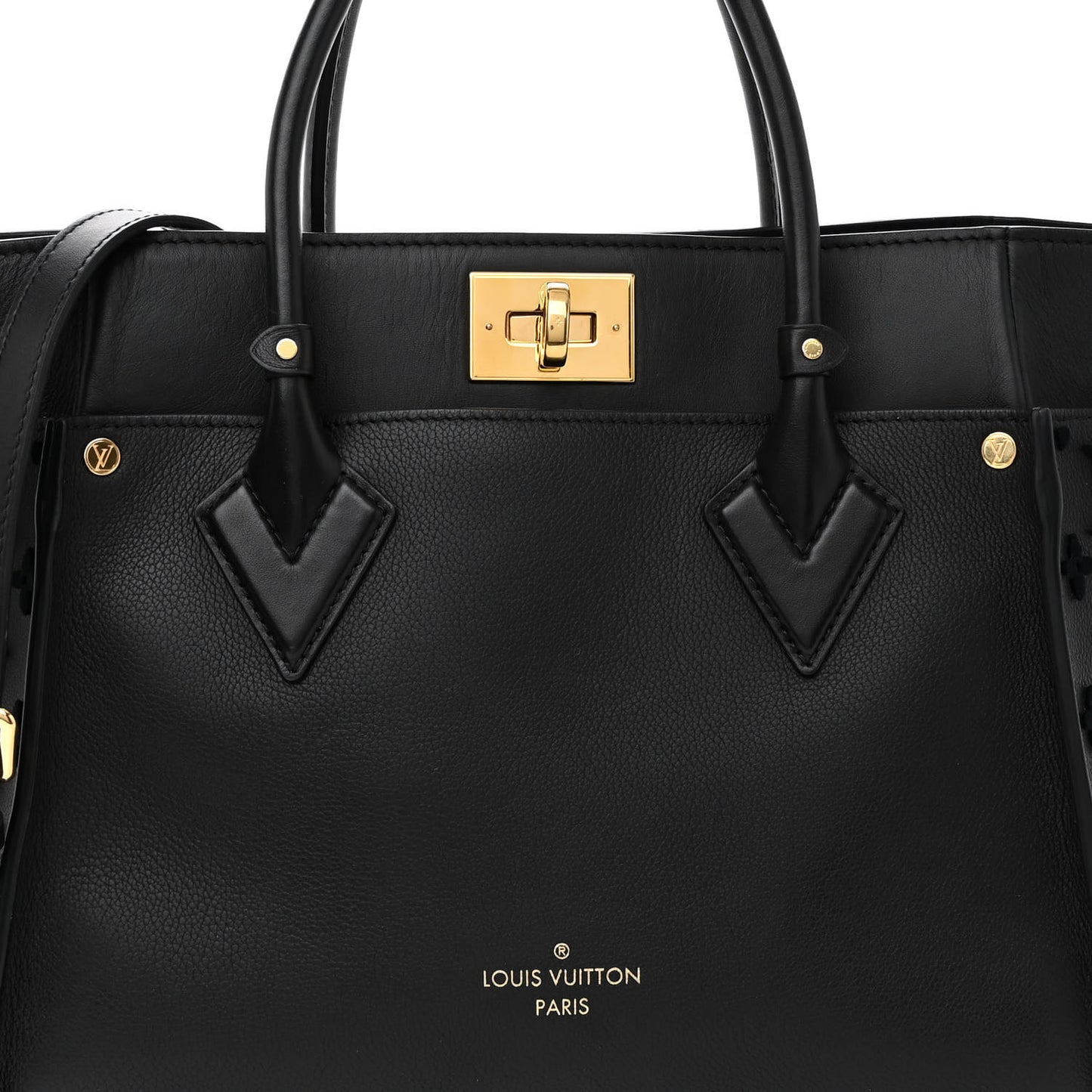 Calfskin Monogram Tufting On My Side Black