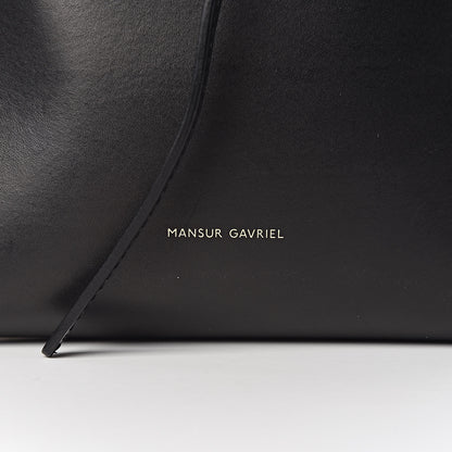 Mansur Gavriel Calfskin Mini Bucket Bag Black Royal Blu 10 of 10