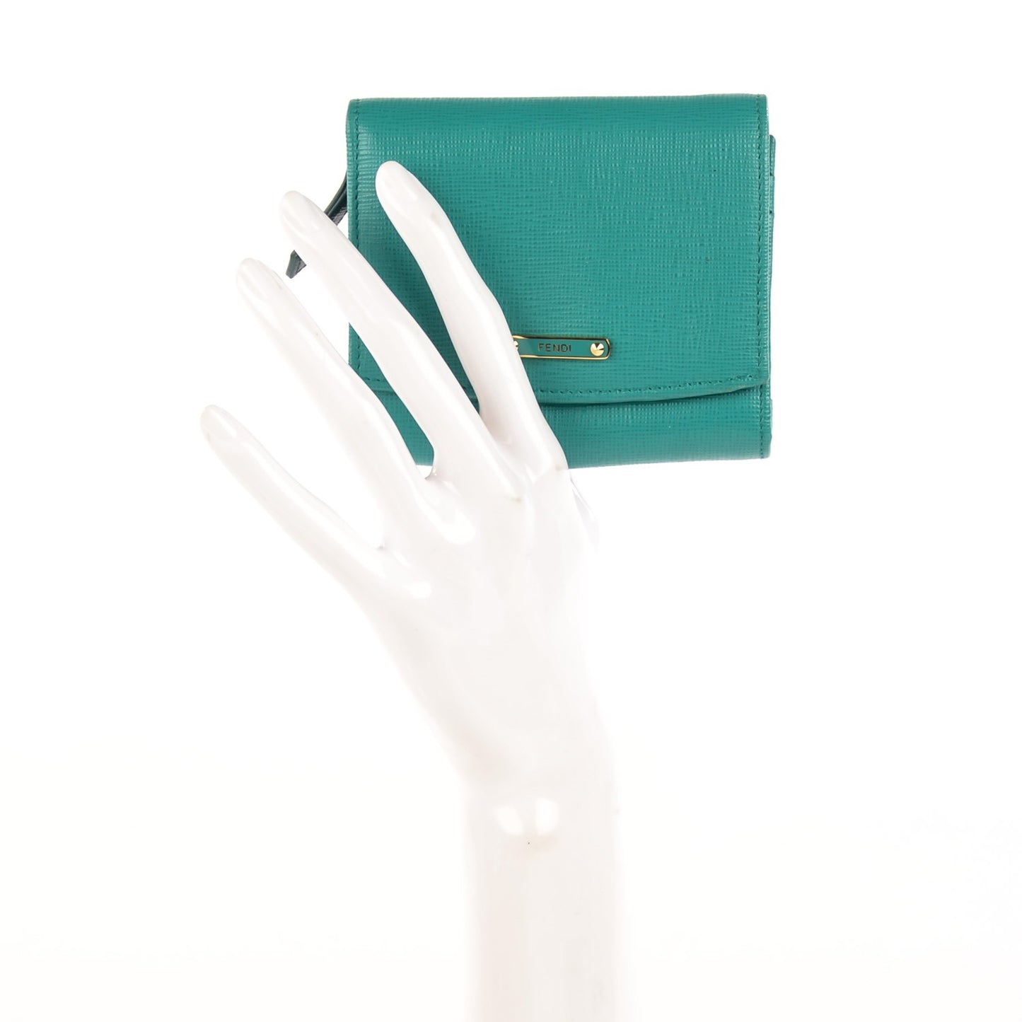 Vitello Elite Bi-Color Compact Wallet Lago Oceano