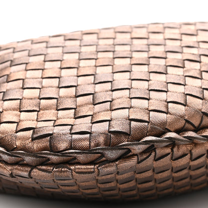 Bottega Veneta Metallic Nappa Intrecciato Medium Veneta Hobo Copper 8 of 9