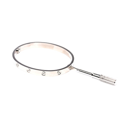 Cartier 18K White Gold LOVE Bracelet 18 4 of 8