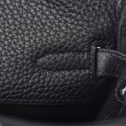 Hermes Taurillon Clemence Kelly Ado Backpack Black 9 of 25