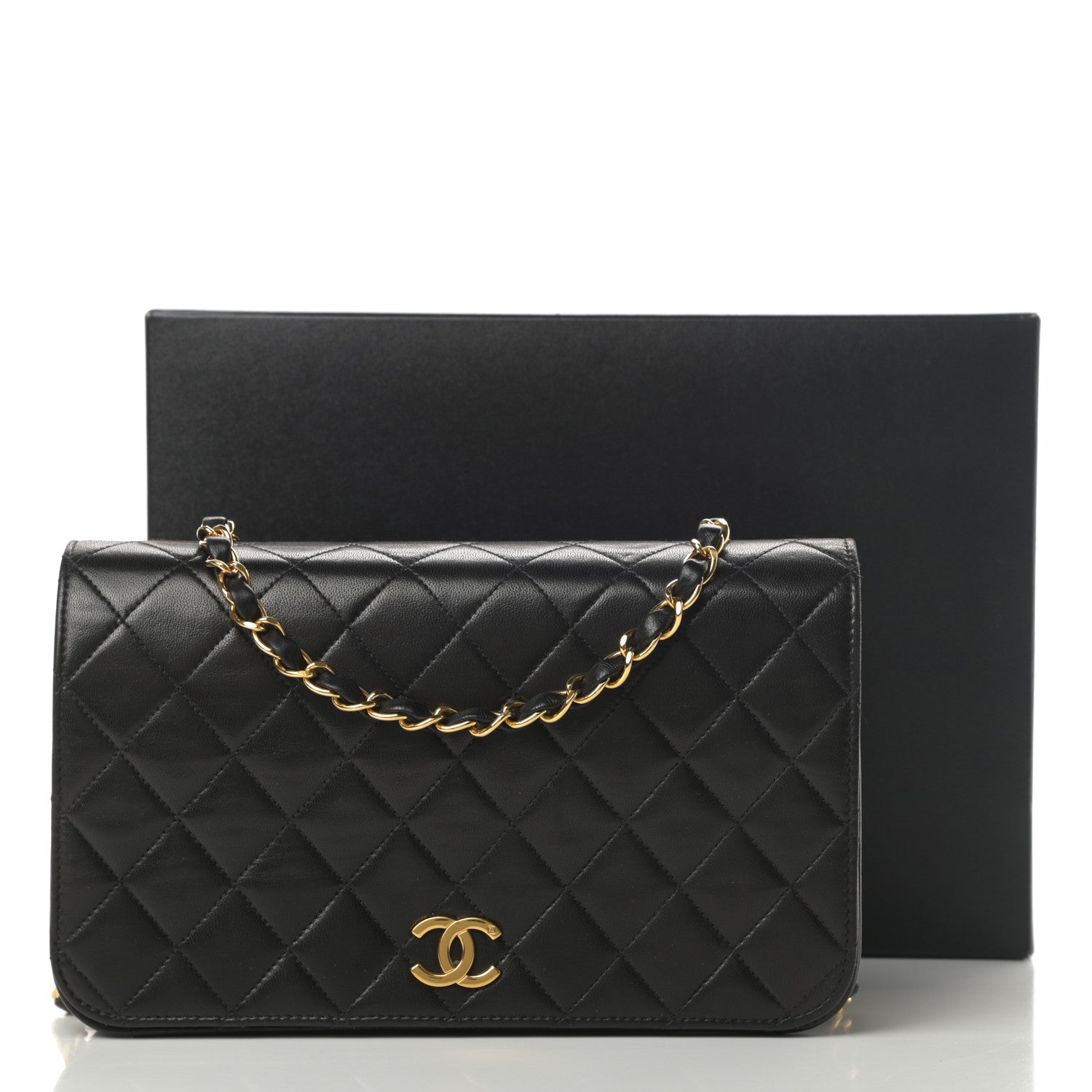 Chanel Lambskin Quilted Small Single Flap Black 16 of 16
