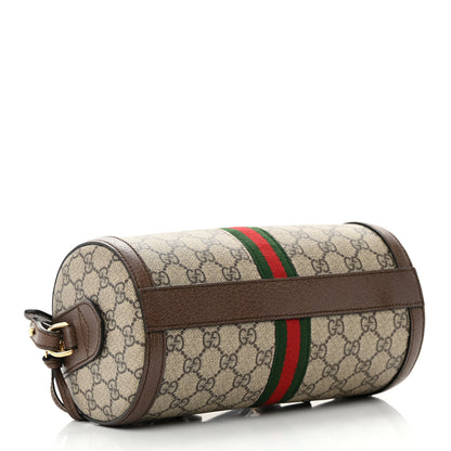 Gucci GG Supreme Monogram Web Small Ophidia Boston Bag Beige New Acero 4 of 14