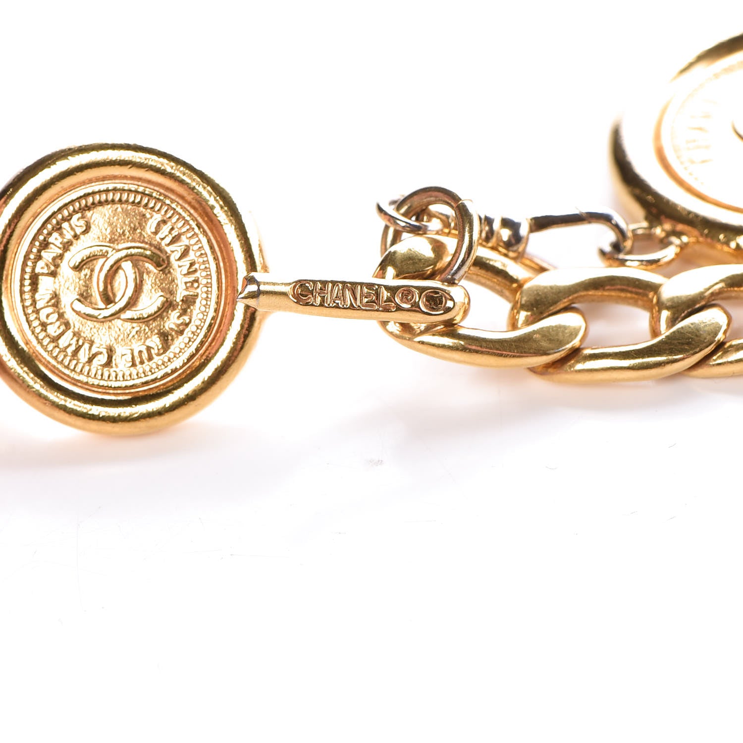 Chanel Chain CC Medallion Belt Gold 3 of 4