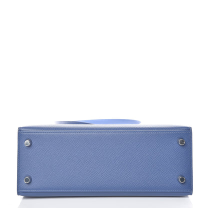 Hermes Epsom Kelly Sellier 25 Bleu Brighton 8 of 39