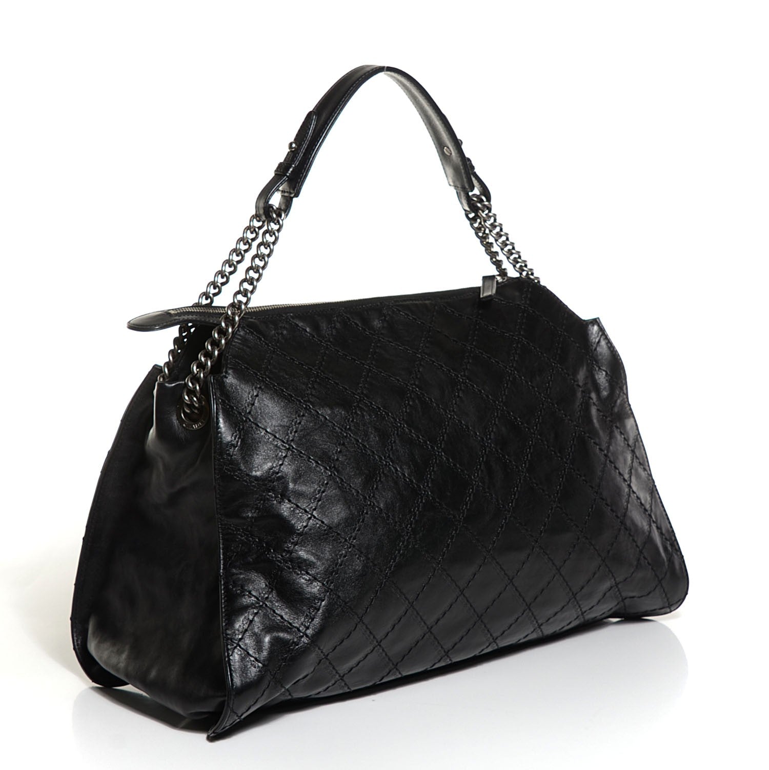 Chanel Calfskin CC Crave Tote Black 3 of 7