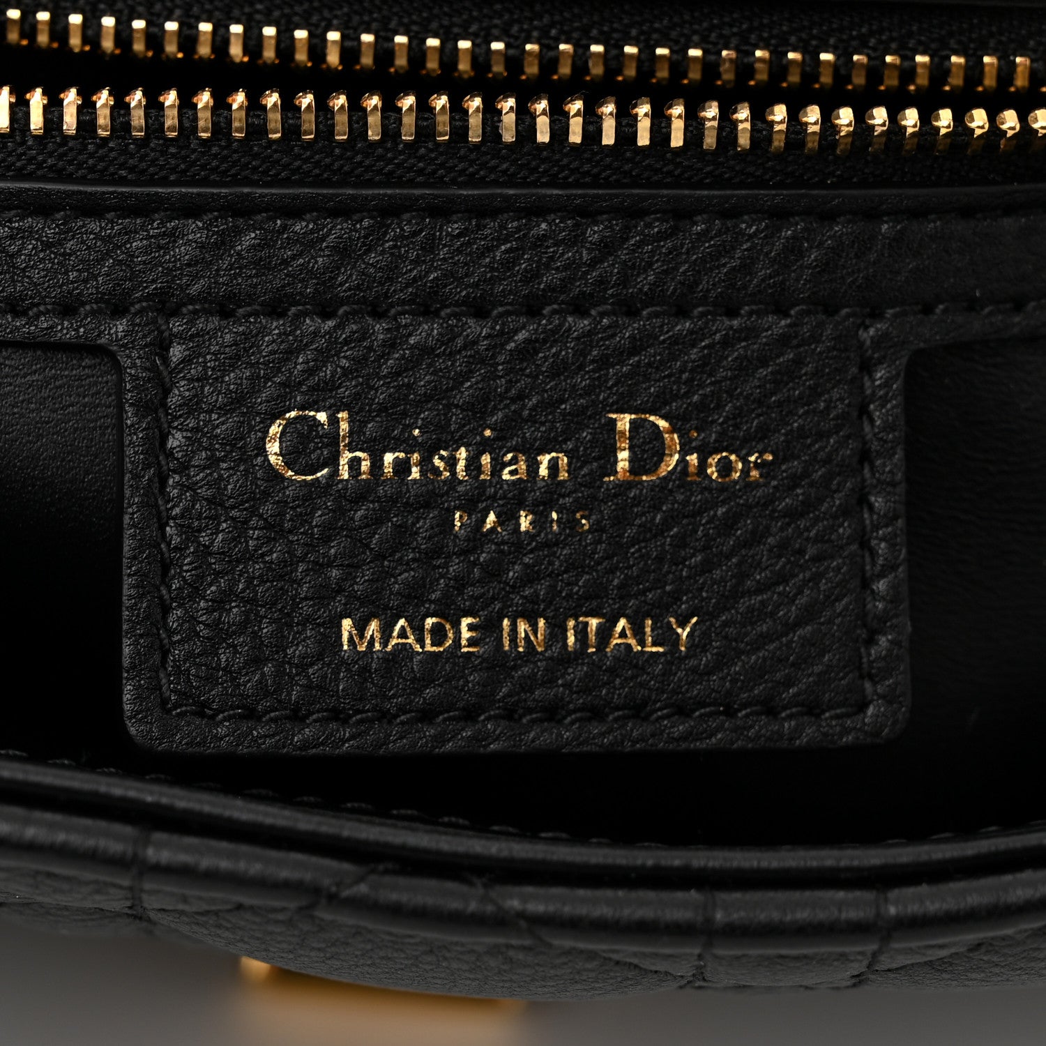 Christian Dior Calfskin Cannage Medium Caro Bag Black 6 of 11