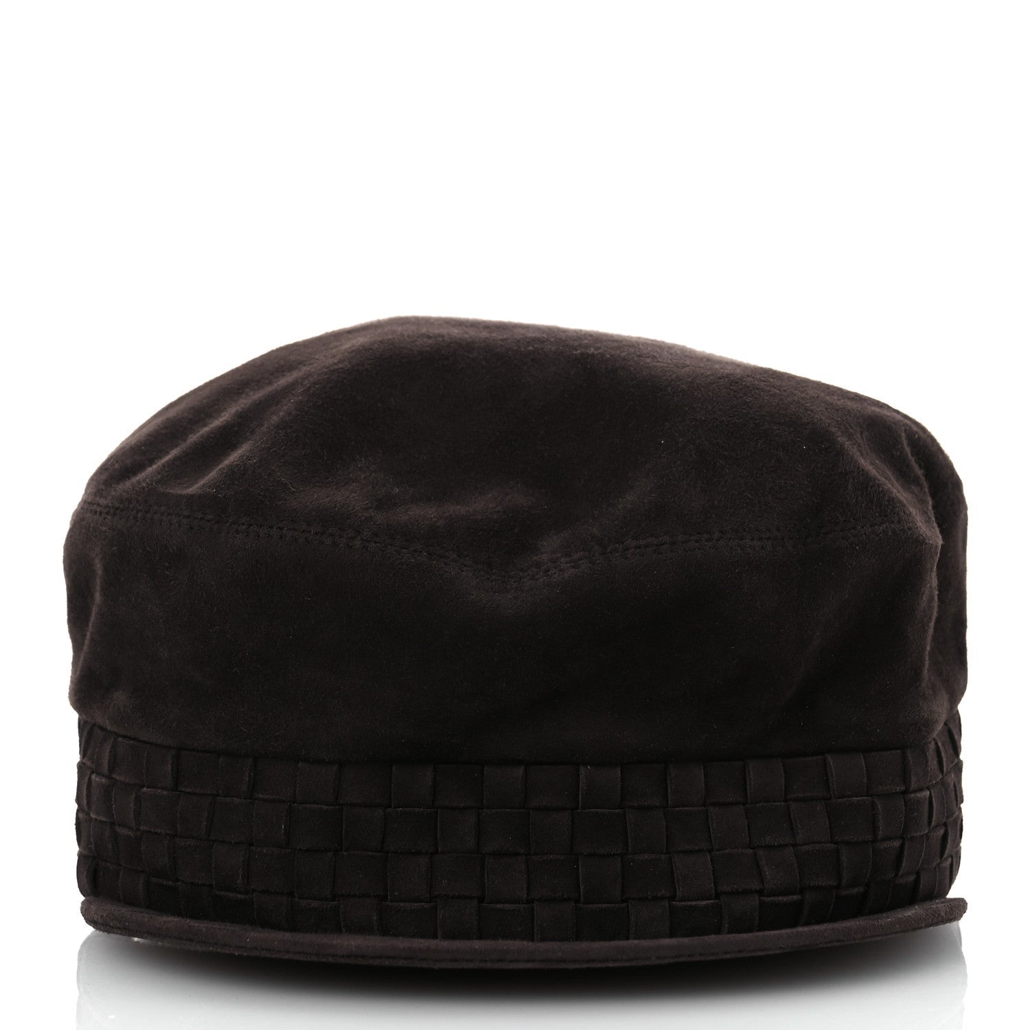 Hermes Suede Casquette Cabourg Cliquetis Cap 57 Marron Ebene 3 of 9