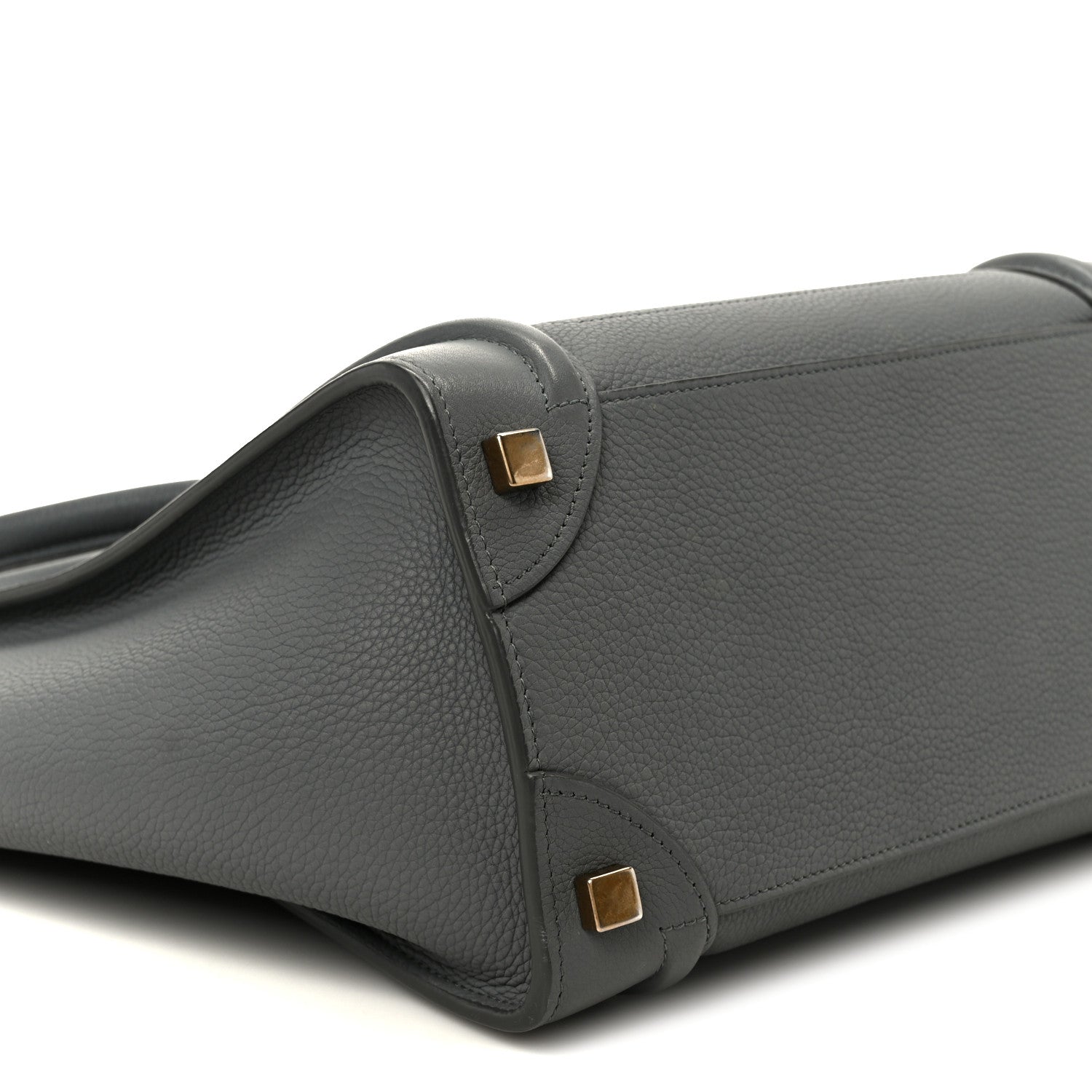Celine Baby Drummed Calfskin Micro Luggage Kohl 10 of 11
